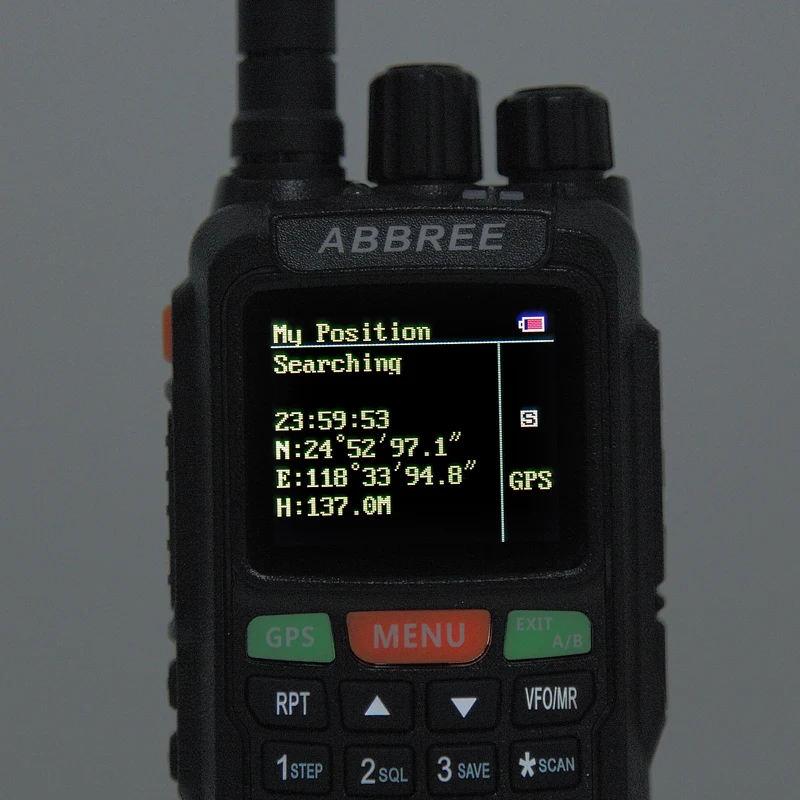ABBREE AR-889G рация с GPS 10 Вт Ночная подсветка дуплексный ретранслятор двухдиапазонный двойной приемный Ham CB радио+ гарнитура