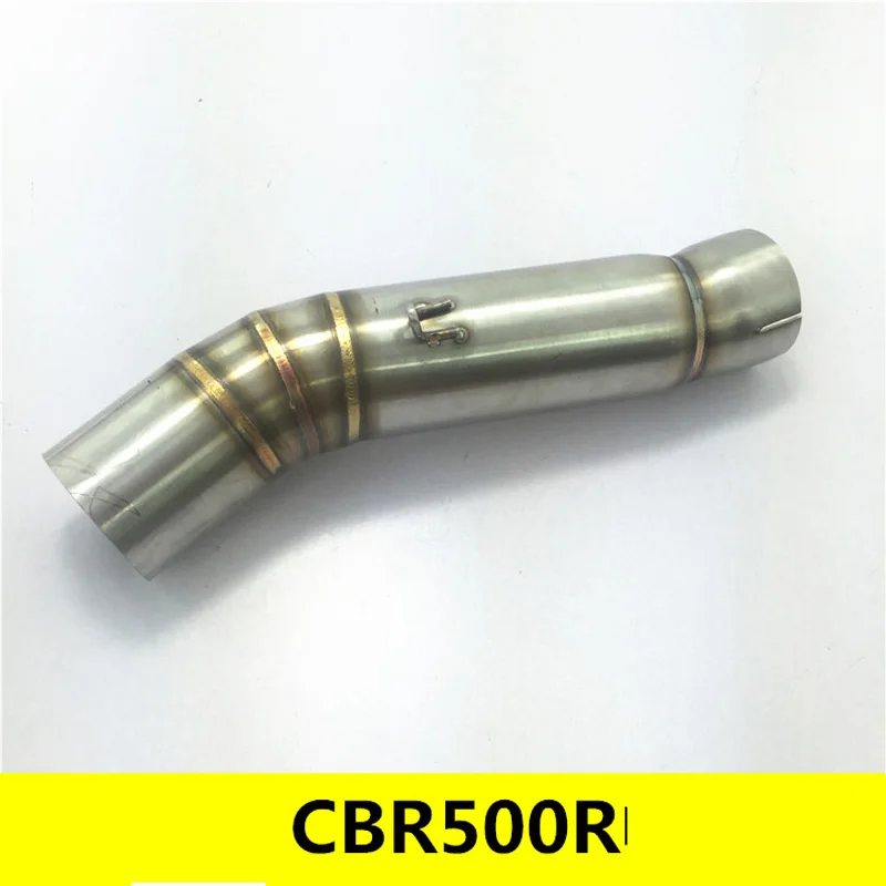 

Motorcycle Exhaust Middle Pipe Case For CBR500R Without Exhaust Stainless Steel TZD004