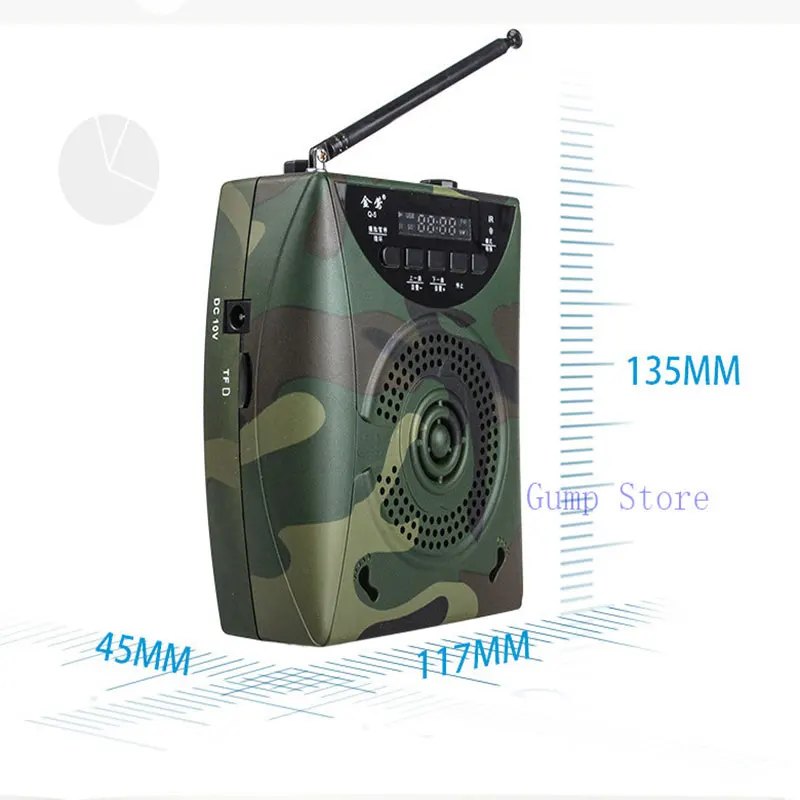

Multifunction Portable amplifier Wireless Loundspeaker Microphone Megaphone speaker support TF Card FM Radio teacher tour guide
