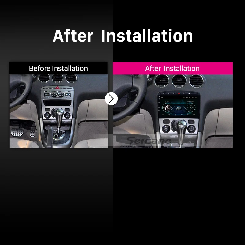 Seicane 9 дюймов Android 8 1 автомобильный стерео для PEUGEOT 408 2010 2016 GPS навигация головное