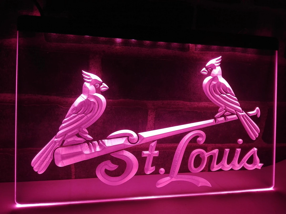 

LA290- StLouis Cardinals Bar Pub LED Neon Light Sign home decor crafts