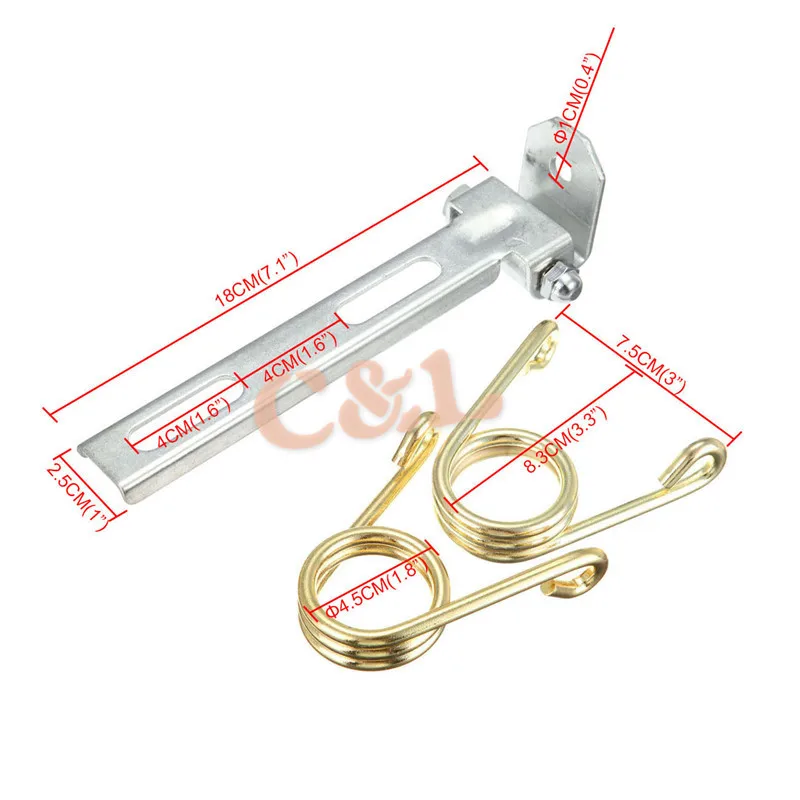 3 &quotстальной кронштейн для крепления на сиденье с пружиной подходит Harley Honda Kawasaki