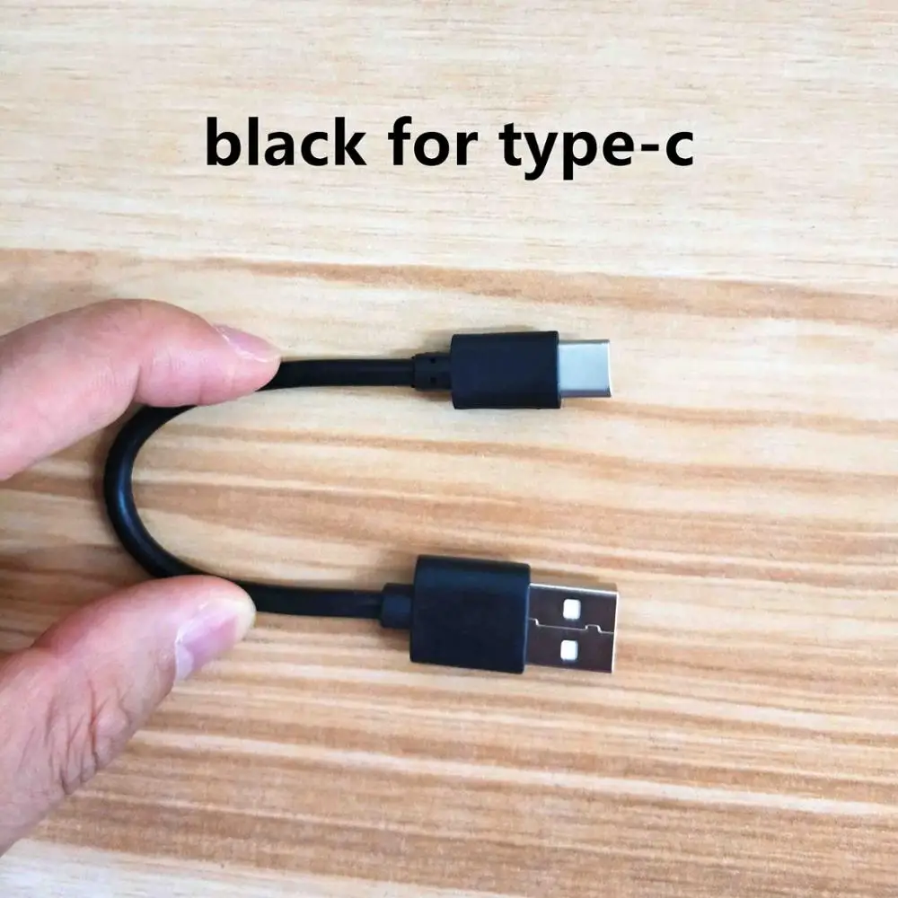15 см короткий Micro usb кабель type-c зарядный кабель для iphone 5s 6 6s 7 plus xiaomi samsung для huawei android Внешний Аккумулятор кабель - Тип штекера: black for type-c