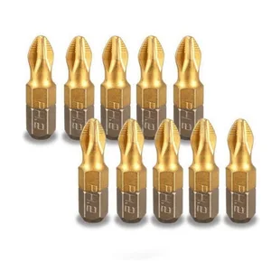 Набор Магнитных мини-отверток PH2 с титановым покрытием 14, 25 мм, 10 шт.