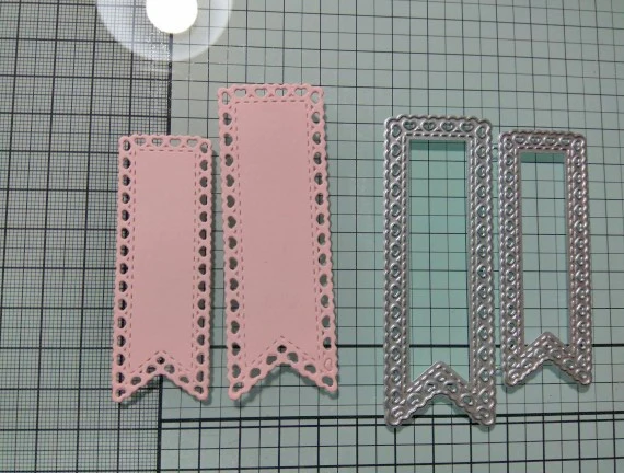 2 шт. баннерная бирка с краями в форме сердца металлические режущие штампы для DIY