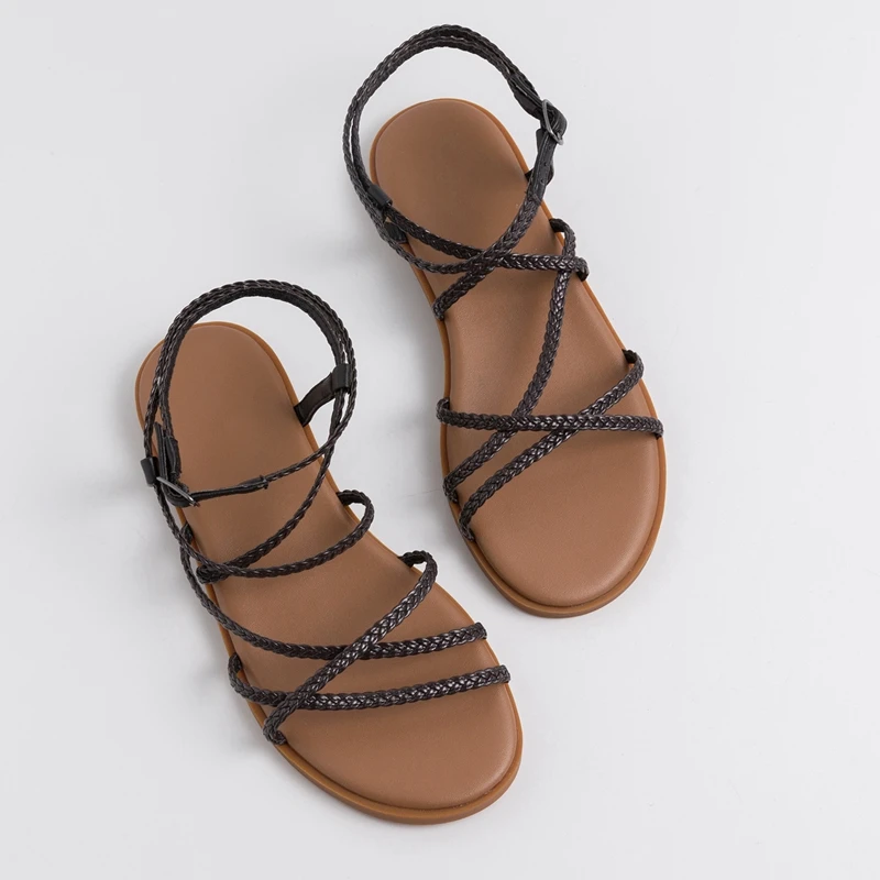 

ENMAYER Genuine Leather Basic Casual Woman Shoes Low Heel Summer Fashion Solid Women Shoes Size 34-40 LY2134