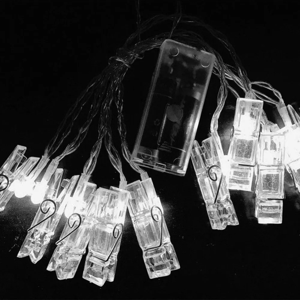 3 м 20 шт./5 50 шт. держатель для фотографий светодиодные гирлянды рождества Нового