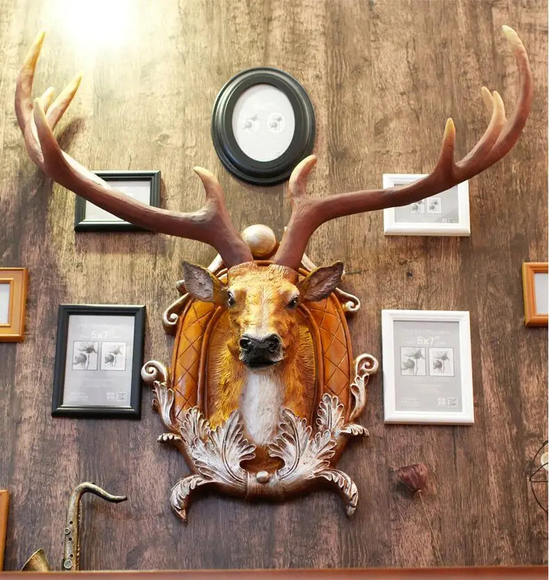 Европейский Американский роскошный счастливый Настенный декор с оленем