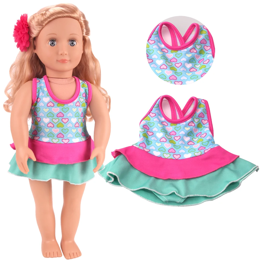 Куклы одежда американская новая для маленькой девочки 2 цвета в виде влюбленного