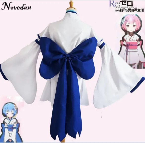 Аниме Re:Zero Kara Hajimeru Isekai Seikatsu жизнь в другом мире Rem и Ram Косплей Костюм кавайное