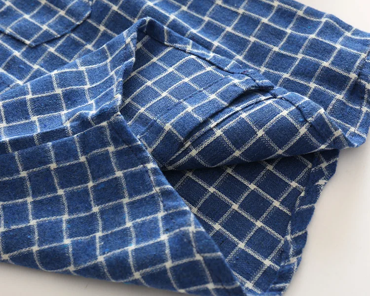 Kimocat new Baby boy's plaid shirt for children in autumn style children's cotton long-sleeve baby clothes | Детская одежда и
