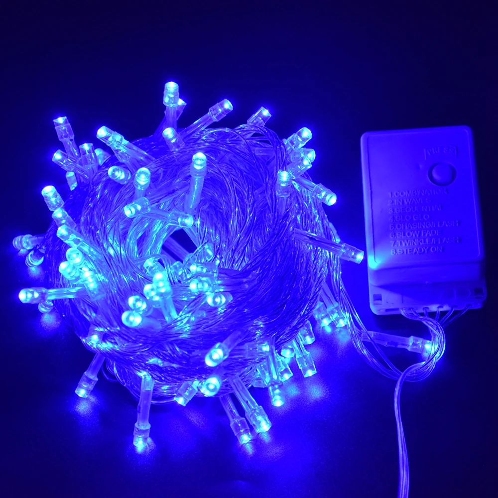 Фея светильник s 10 м 100LED строка светильник 110V 220V рождественских каникул гирлянда светильник s для дома вечерние Свадебные Рождественские украшения