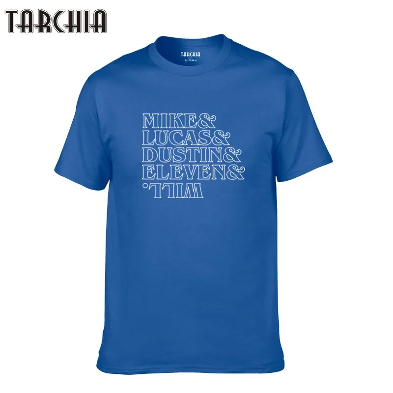 Футболка TARCHIA мужская с принтом повседневная брендовая футболка для мальчиков