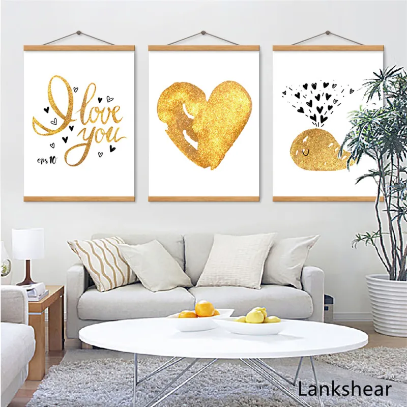 Желтый Живопись на холсте мультфильмы декоративная стена для детского сада