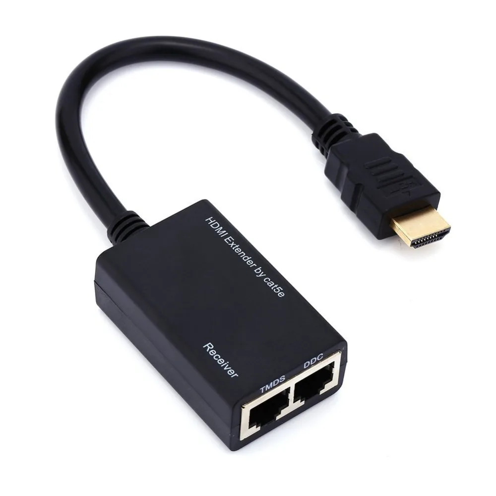 CUJMH HDMI удлинитель RJ45 CAT5e CAT6 кабель UTP LAN Ethernet Симметрирующий Ретранслятор 1080 p 3D для