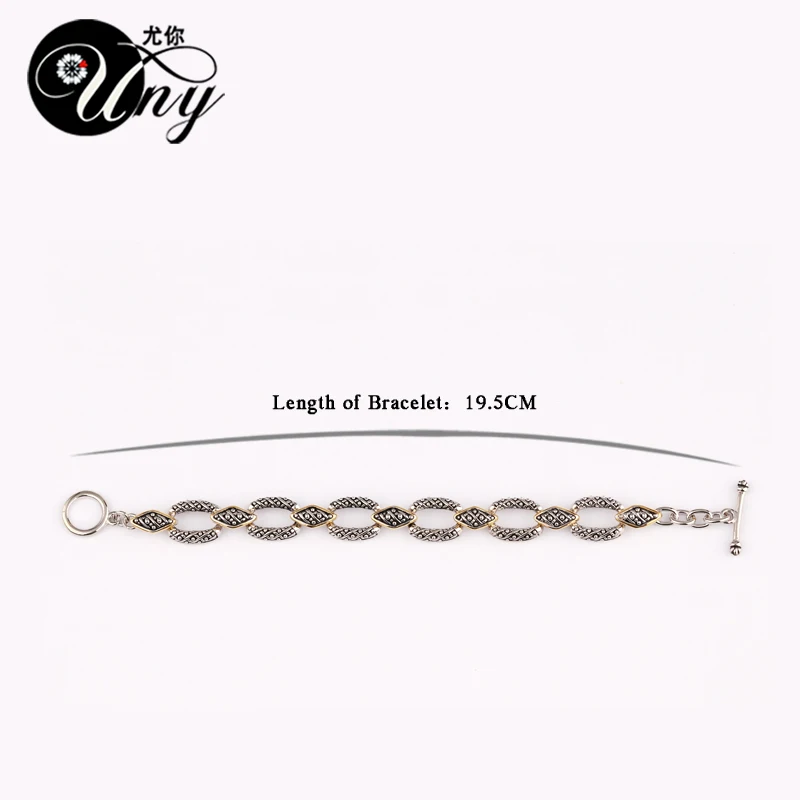 Uny Jewelry Новый Стиль Старинной уникальной модные Для женщин сплав Браслеты родий 2