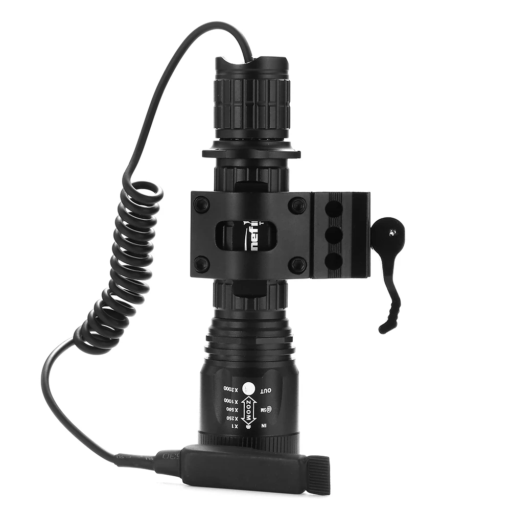 AloneFire TK400 XML L2 светодиодный светильник-вспышка Тактический светильник 18650 фонарь светильник linternas для охоты на открытом воздухе+ держатель для ружья