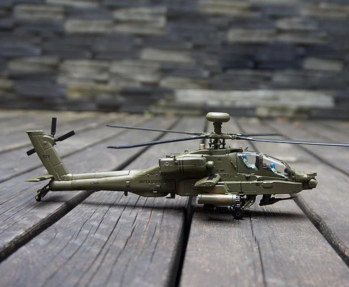Prenoy военный сплав модель самолета истребитель AH-64D США Перевозчик Apache военный вертолет литья под давлением Масштаб Модель Игрушки Стенд ремесло 1: 72