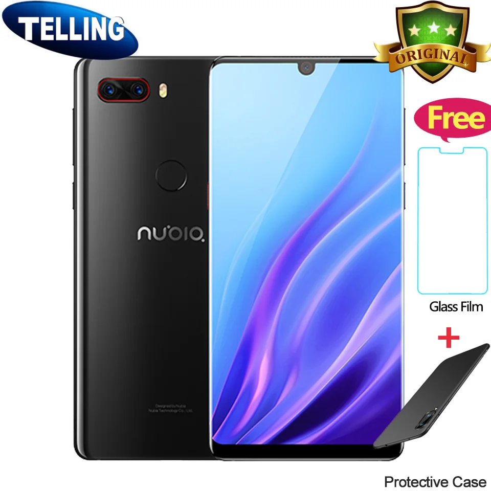zte Nubia Z18 Смартфон Android 8,1 4G LTE Snapdragon 845 Восьмиядерный 6/8G+ 64/128G 5,9" FHD+ 24MP AI Cam 9V2A телефон