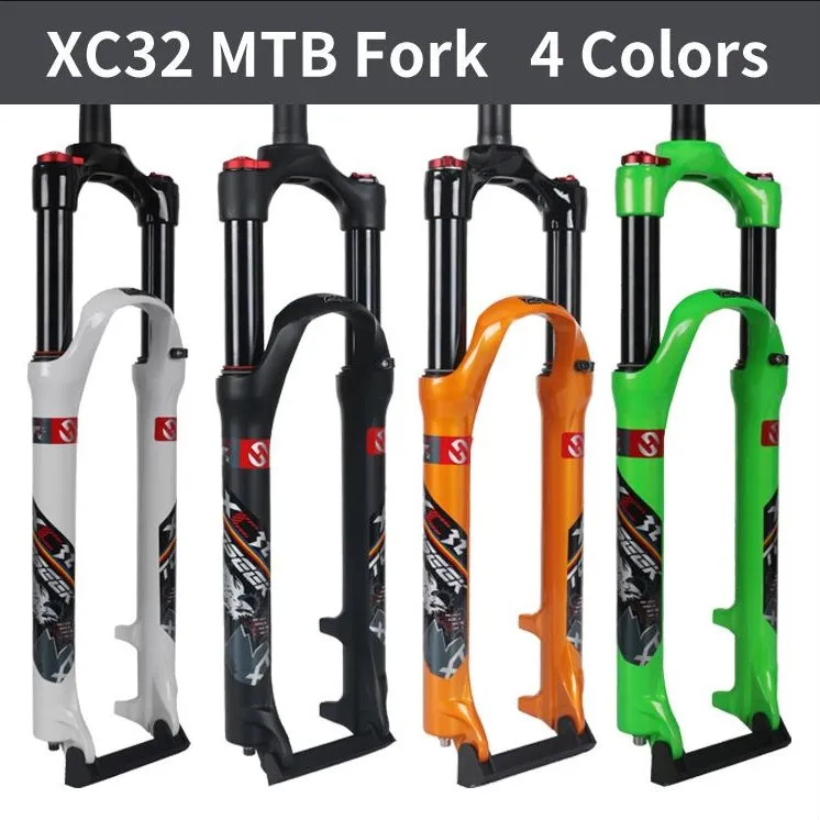 Новинка 2018 Велосипедная вилка для горного велосипеда Toseek XC32 26/27 5/29er 100 мм передняя