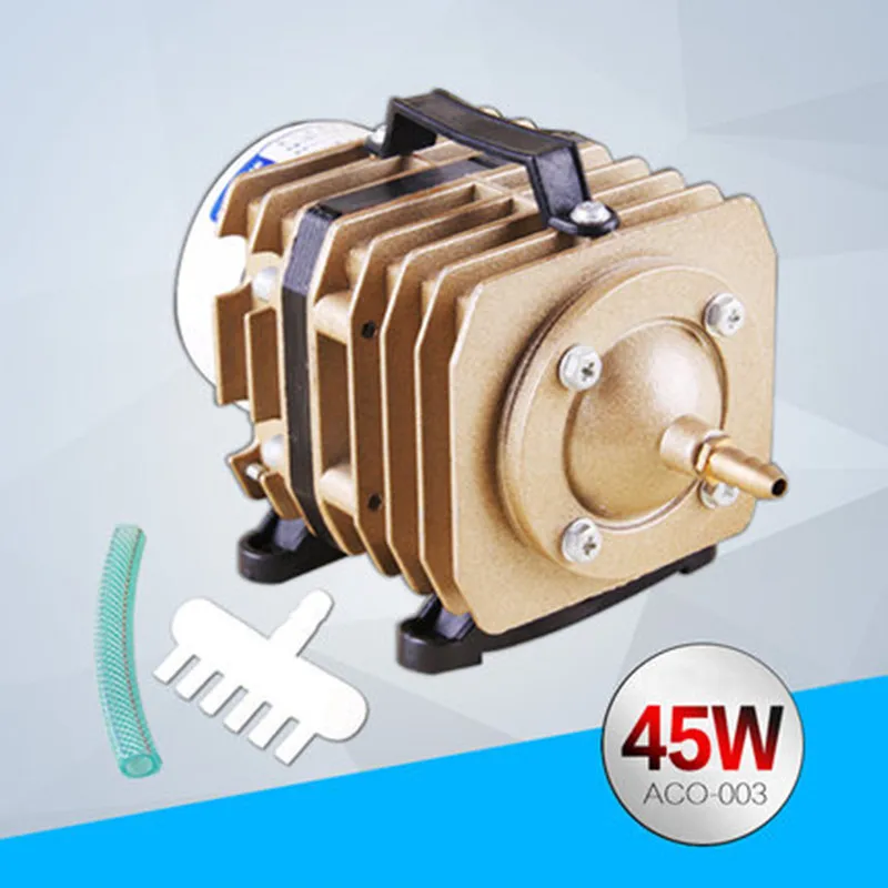 45 Вт 50л/мин SUNSUN ACO-003 для аквариума электромагнитный воздушный насос для аквариума кислородный воздушный насос гидропонный Пруд воздушный компрессор насос