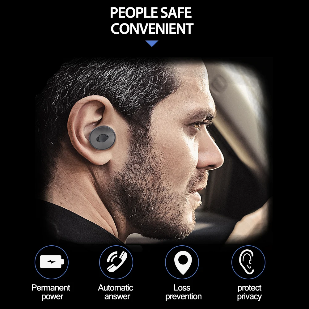 ALWUP Портативный беспроводной Bluetooth Наушники Автомобильное зарядное устройство 2 в 1 Bluetooth гарнитура и 2.4A быстрое автомобильное зарядное устройство для телефона