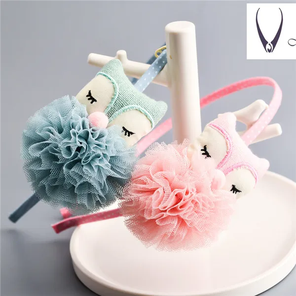 Корейская кружевная Цветочная корона набор аксессуаров для волос марлевые