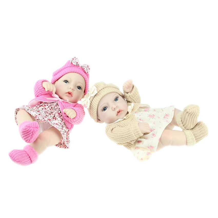 NPK мини полностью виниловая Кукла Reborn Baby игрушки 11 &quotCorpo Todo силиконовые для