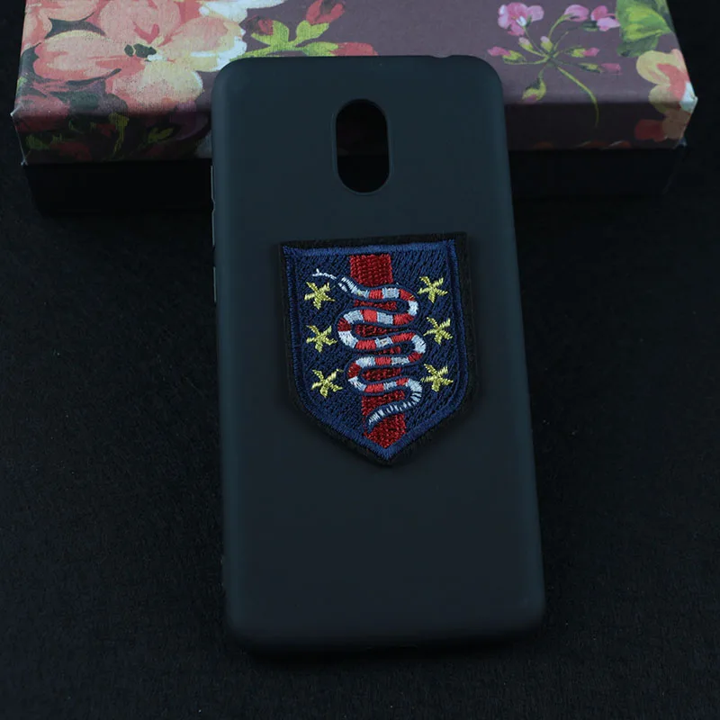 Case for Meizu M6 M711C Luxury Cartoon Animal Embroidery Tiger Lion Head Bee Snake Medal Bird Love Soft Back Phone Cases |