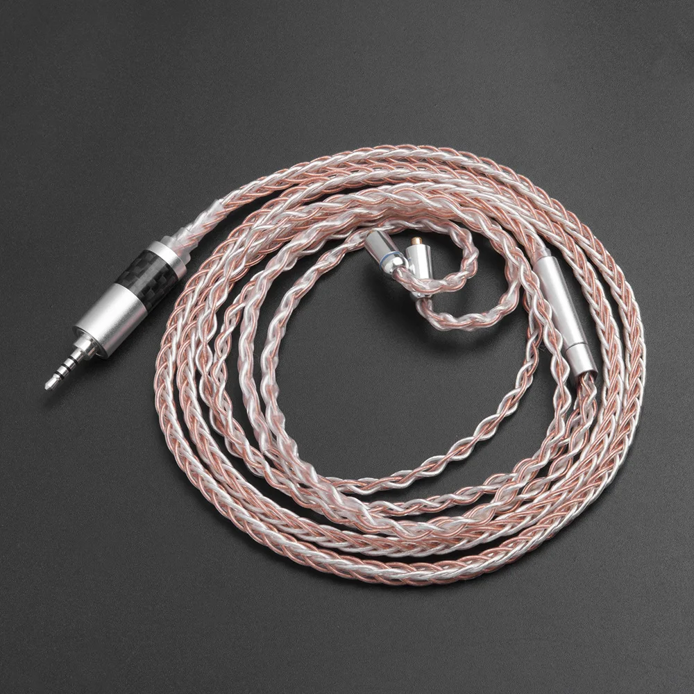 8 акций 3 5 мм 2 4 Баланс MMCX кабель для Shure SE215 SE535 SE846 pin ZS10 знч ZAR ES4 ZS6