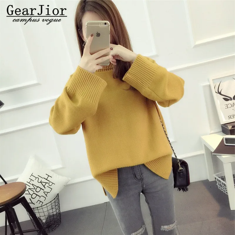 Новинка 2017 года Лидер продаж женские осенне-зимние свободные вязаные свитера