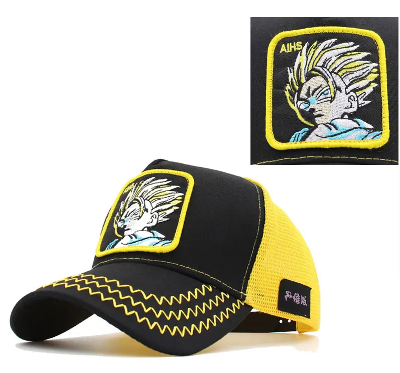 Аниме Dragon Ball Vegeta Мужская бейсболка для мужчин и женщин Высокое качество Snapback Gorras Casquette trucker сетчатая Кепка папа шляпа хип-хоп