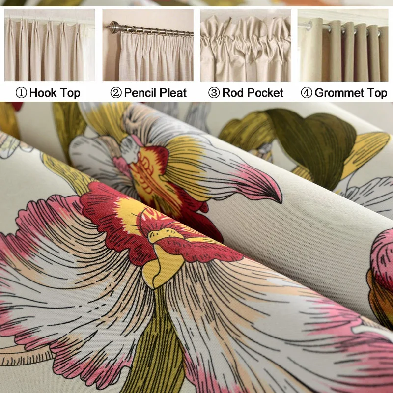 

European Fancy Printed Blackout Curtains for Living Room Modern Curtain for the Bedroom Elegant Window Curtains