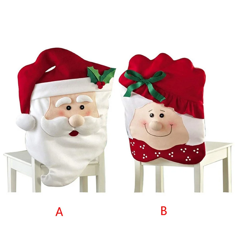 Christmas Decoration Chair Cover Christmas Snowman Table Decoration Stool Cover Birthday Party Decorations Kids Wholesale#4L23