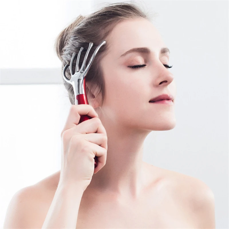 

Electric Scalp Massager Micro Vibration 5 Fingers Head Massage Bar Whole Body Relaxation Massage Comb Portable Relief Pressure