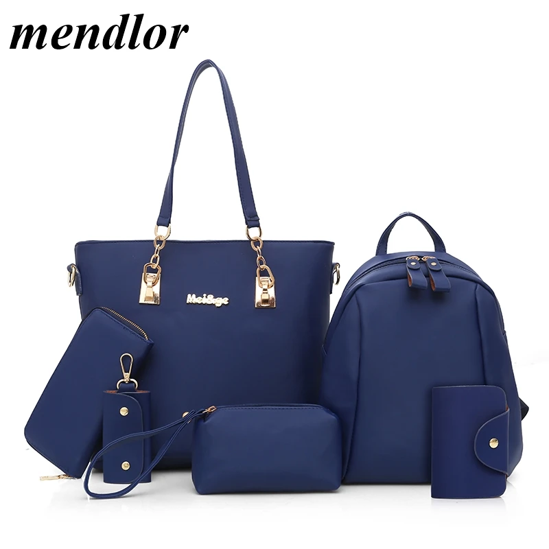 Новые женские сумки 6 шт./компл. Женская композитная сумка нейлоновые Оксфорд