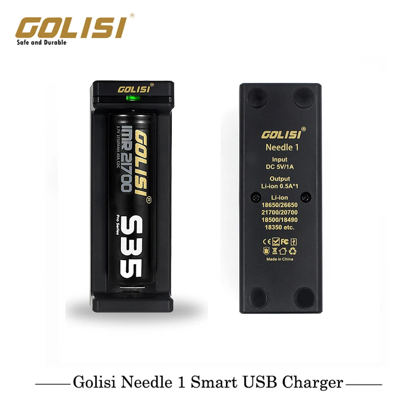 Оригинальное умное зарядное устройство Golisi с 1 USB одно гнездо для аккумулятора