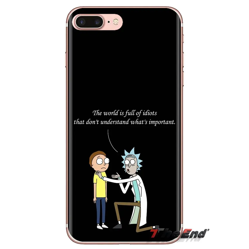 Cartoon Comic Meme Rick And Morty Soft Bag Case For Xiaomi Mi3 Samsung A10 A30 A40 A50 A60 A70 Galaxy S2 Note 2 Grand Core Prime |