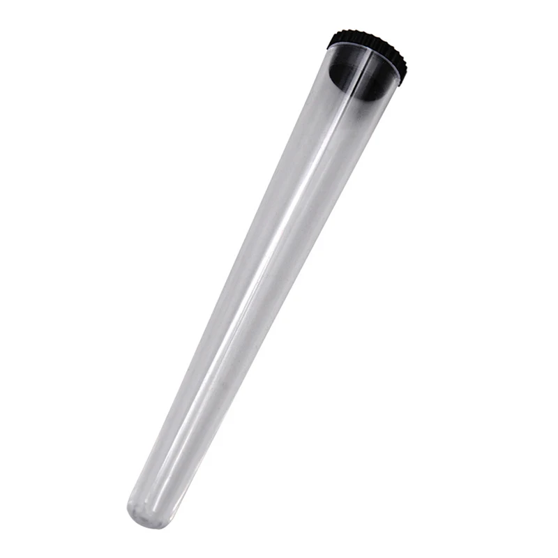 Cone Cigarette Storage Air Tight Tube Hard Plastic Pill Smoking Rolling Holder