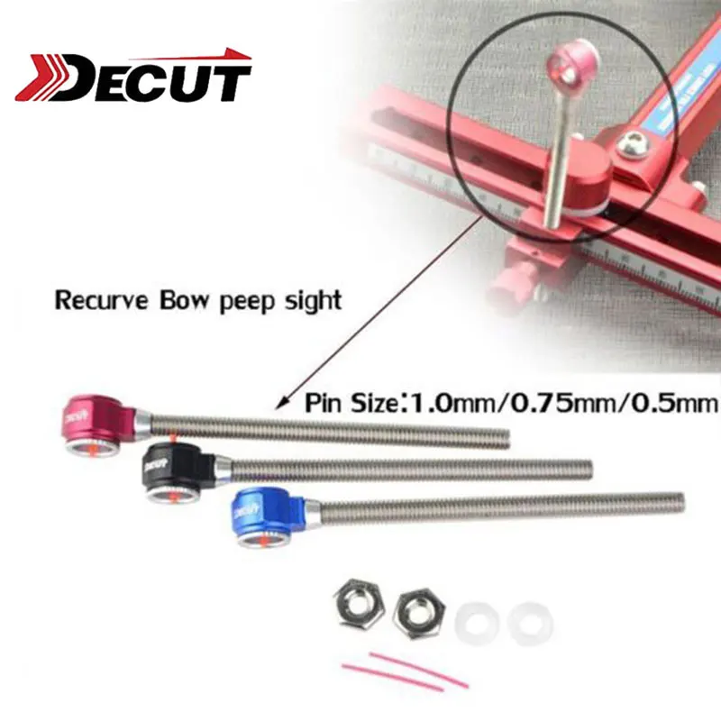 Волоконный прицел для стрельбы из лука DECUT HONOR Рекурсивный лук 1 0/0 5/0 75