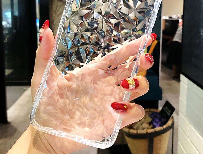 diamond Pattern YUETUO чехол на заднюю панель телефона, capinha, coque, чехол, чехол для samsung galaxy s10 plus lite e s10e s 10 s10plus s10lite силиконовые аксессуары - Цвет: diamond Pattern