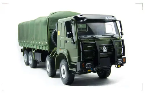 Сплав модель 1:24 Масштаб SinoTruk HOWO 8*8 армейский внедорожник военный грузовик литья под давлением Игрушка Модель Коллекция украшения