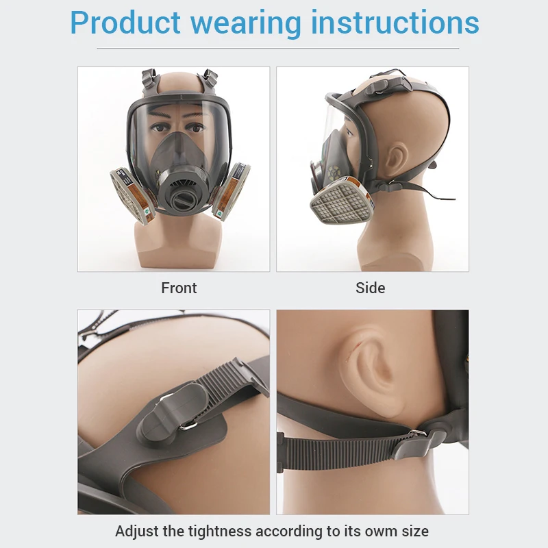 Маска для защиты лица от пыли респиратор с противопылевым фильтром защита