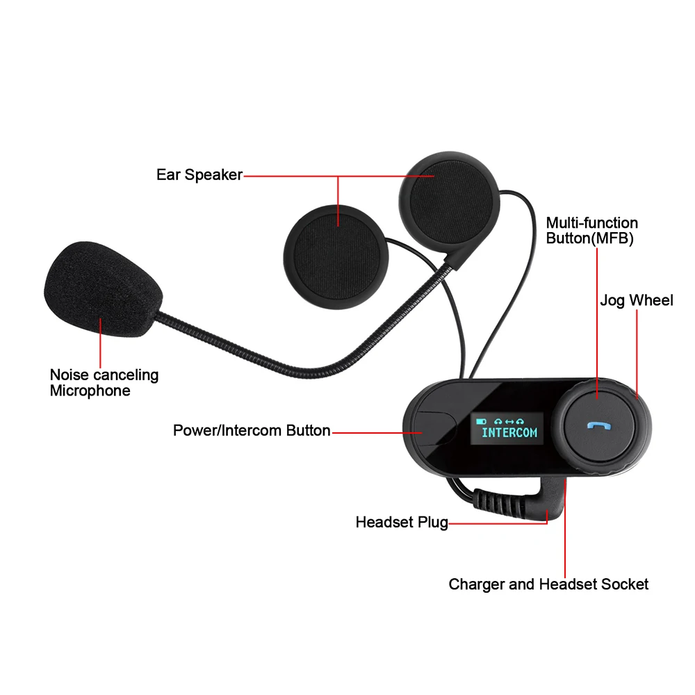 Freedconn TCOM sc Bluetooth мотоциклетный шлем Интерком переговорные 800 м 3 всадников