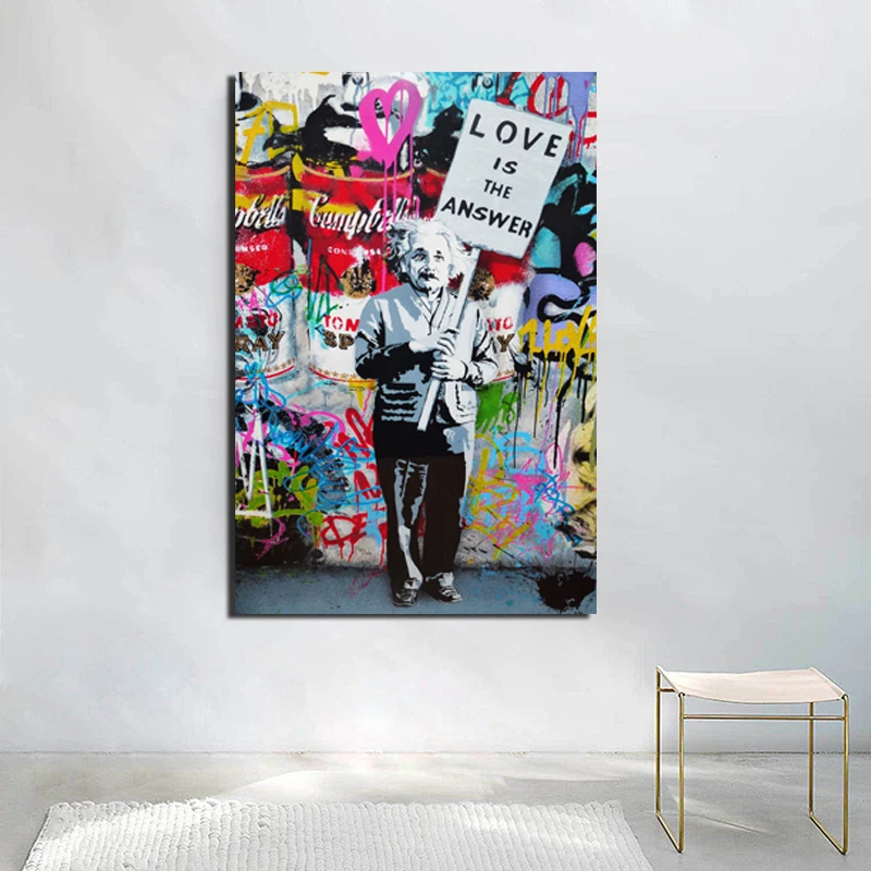 Художественное граффити обои холст живопись принты гостиная украшение для дома