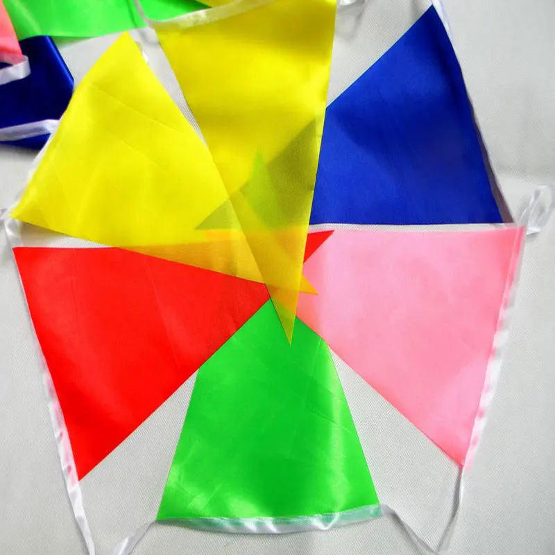 

New 70M Beautiful colors flags banner string banner wedding decoration flags Christmas birthday party supplies Bunting flag