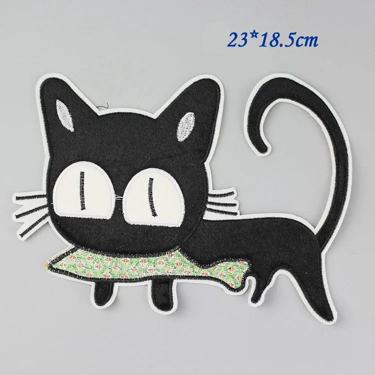 Кот патчи железа на ткани аппликация вышитые для одежды джинсы мешок diy ремесел