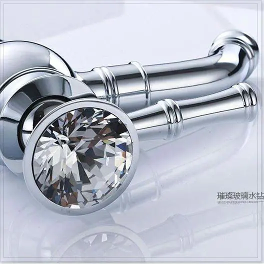 Бесплатная доставка хромированный латунный Смеситель для раковины с алмазной