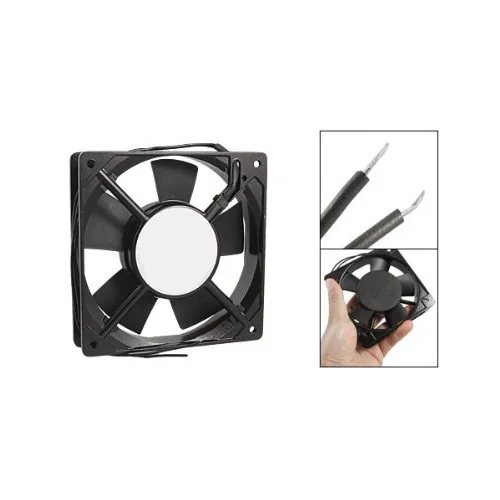 Промо-акция! 278g черный металлический промышленный 120x120x25 мм 0.1A AC 220 240V охлаждающий вентилятор