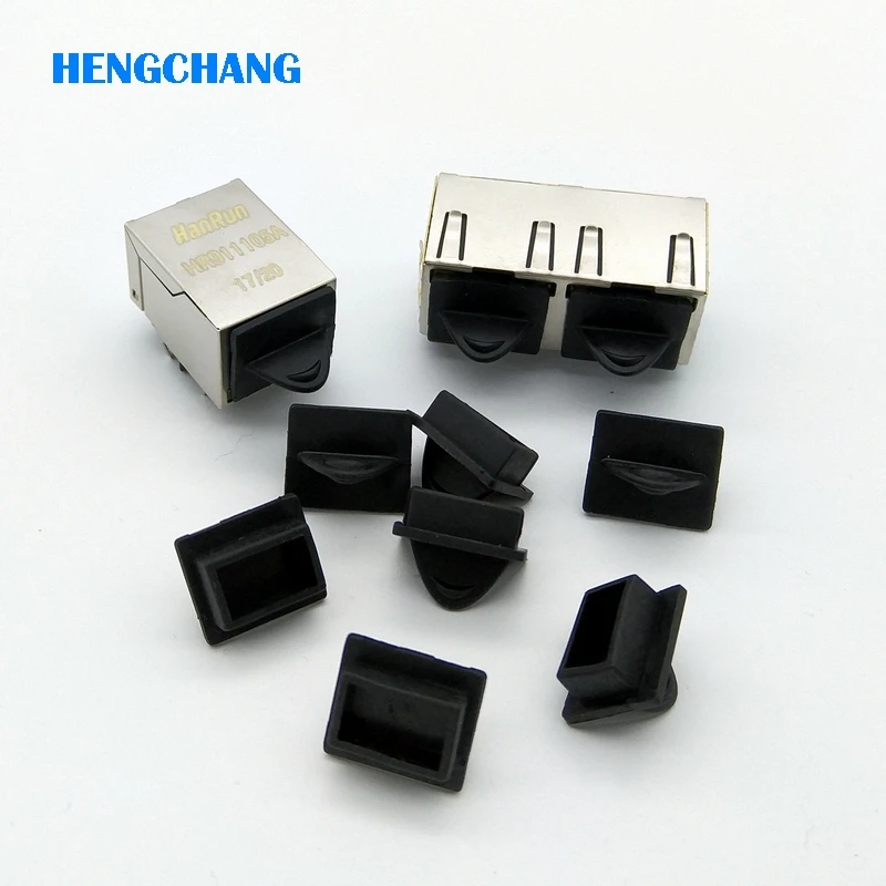 10 шт . RJ45 резиновая крышка Защитная сетевой разъем Торцевая крышка|cap connector|cap capcap